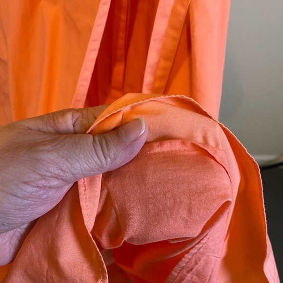 Talbots Coral Cotton Wrap Midi Dress - Picture 7 of 11